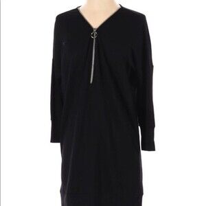 Express xsmall black zippered shift dress